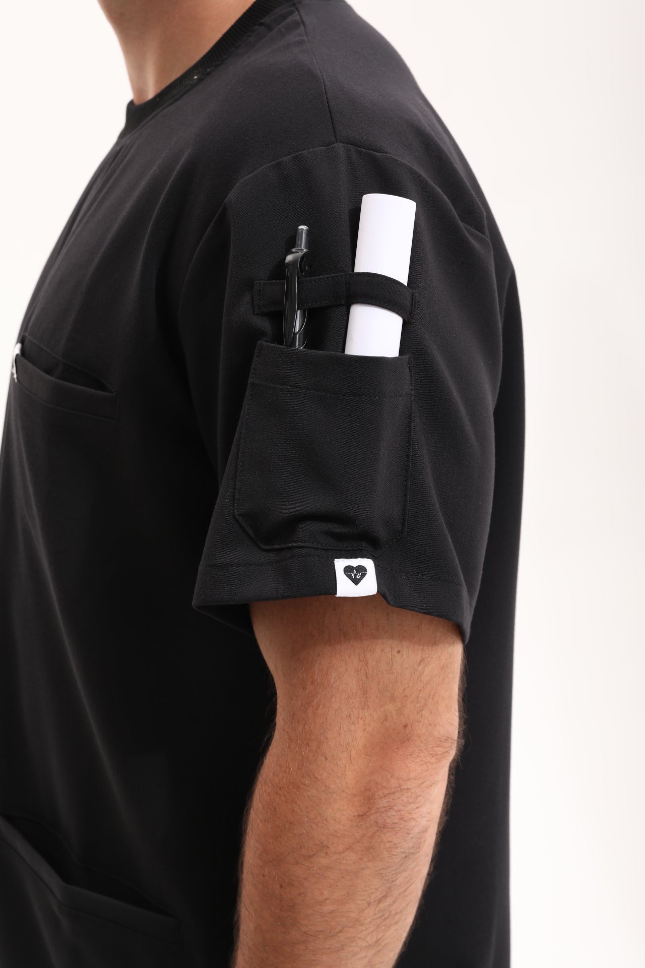 Rise Scrub Top - Onyx