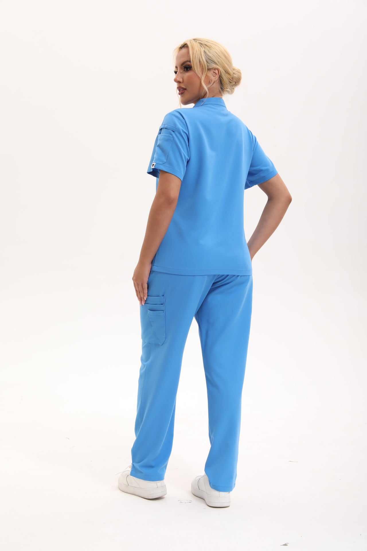Dawn Scrub Top - Azure