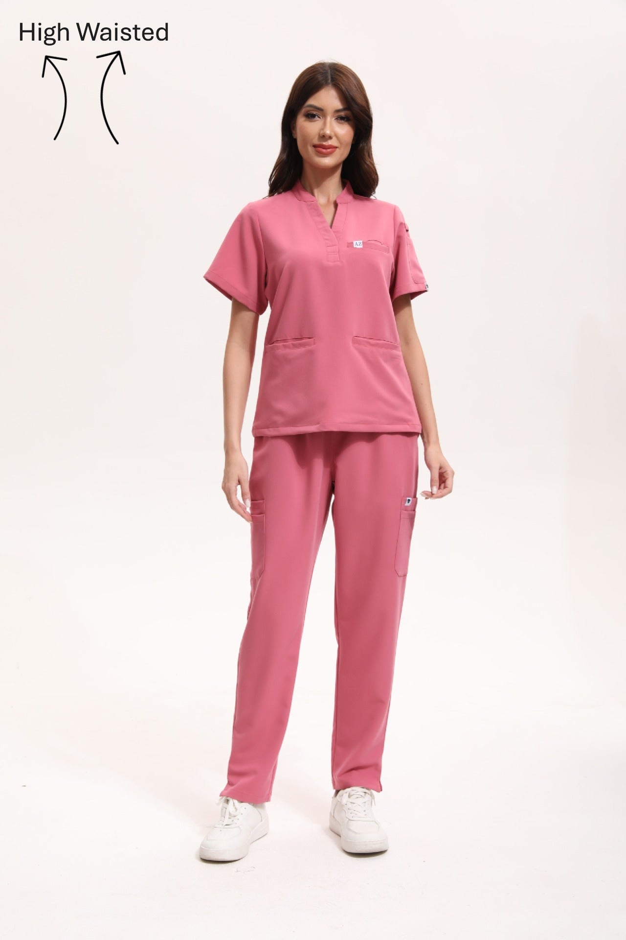 Dawn Scrub Pant - Flamingo