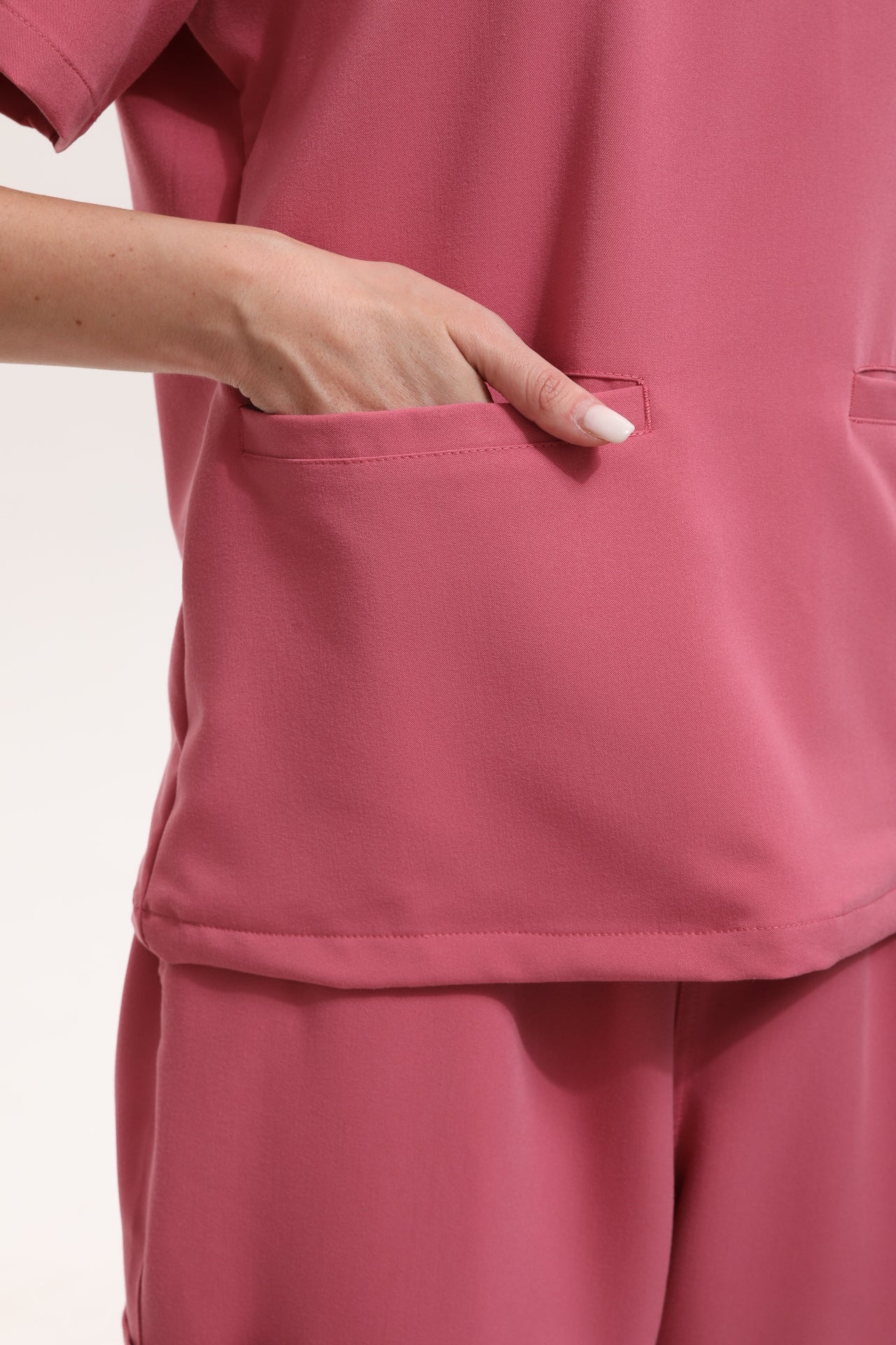 Dawn Scrub Top - Flamingo