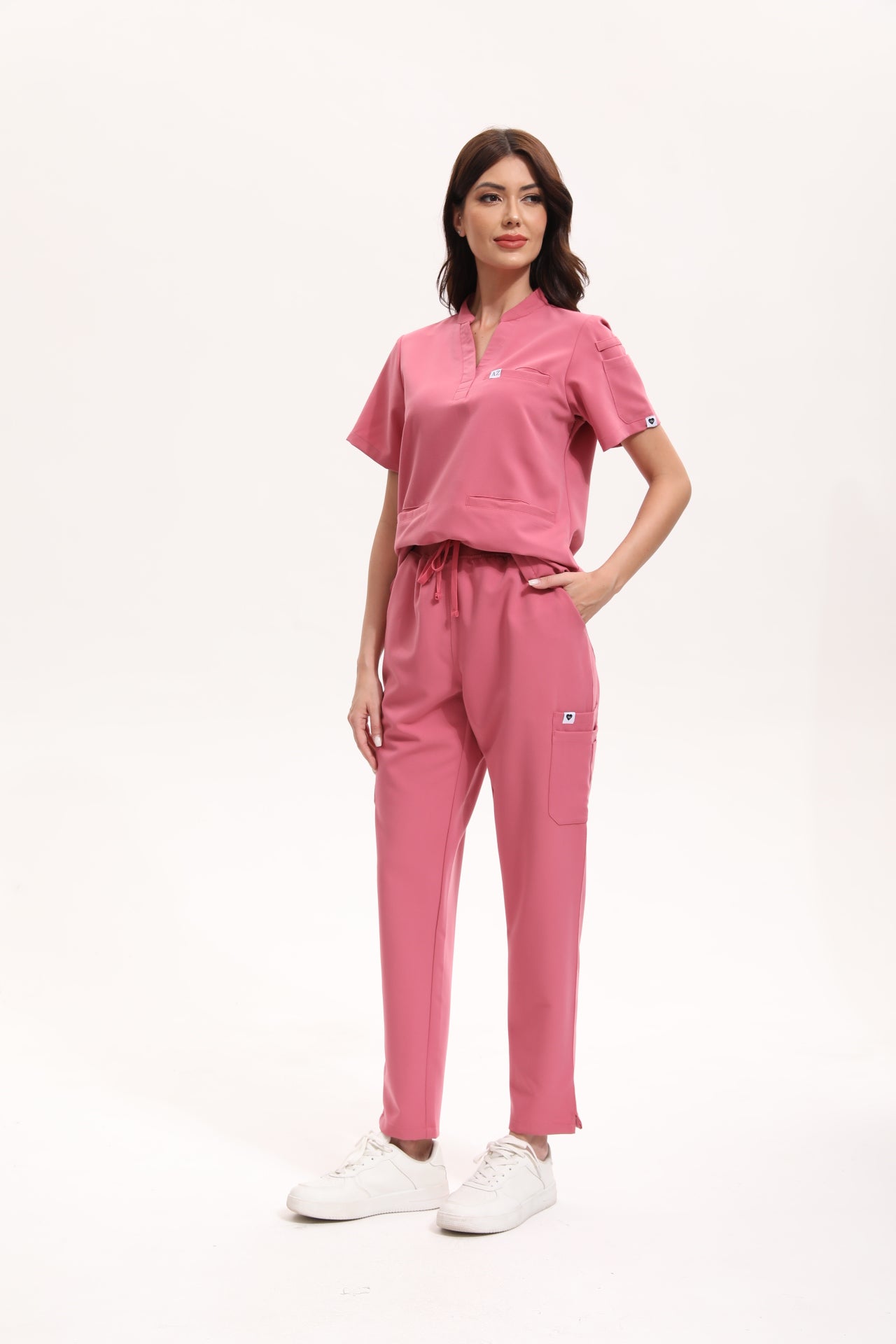 Dawn Scrub Pant - Flamingo