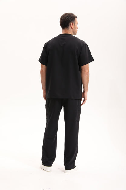 Rise Cargo Scrub Pant - Onyx