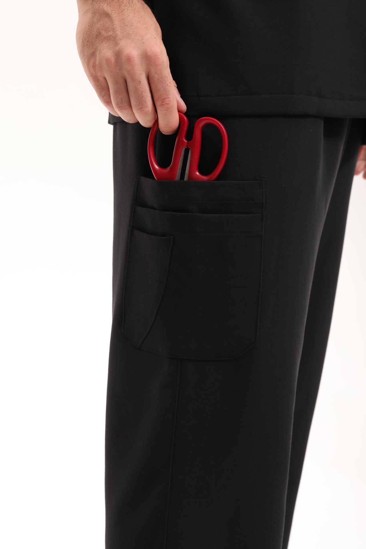 Rise Cargo Scrub Pant - Onyx