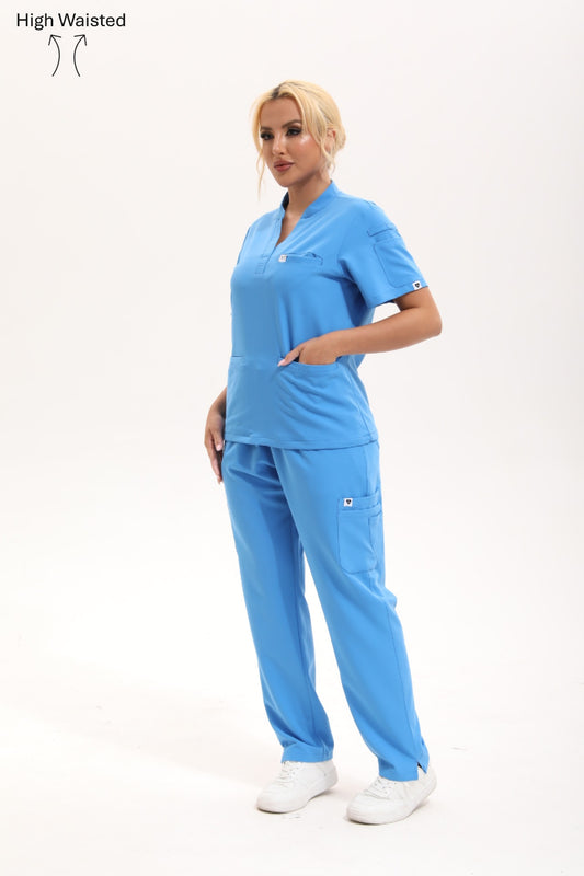 Dawn Scrub Pant - Azure
