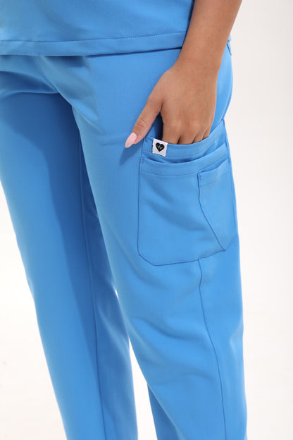 Dawn Scrub Pant - Azure