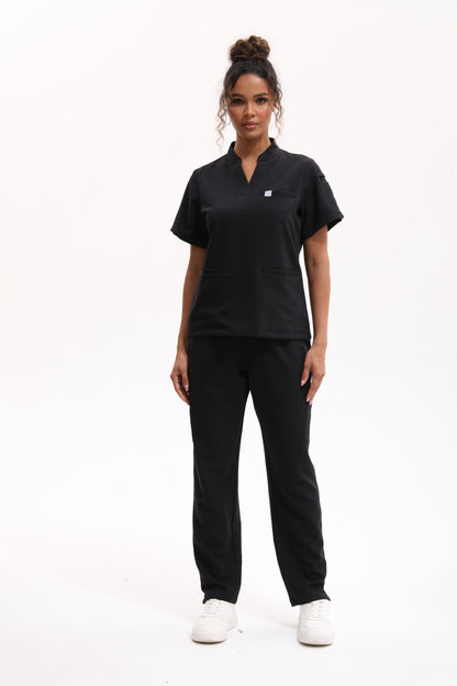 Dawn Scrub Top - Onyx