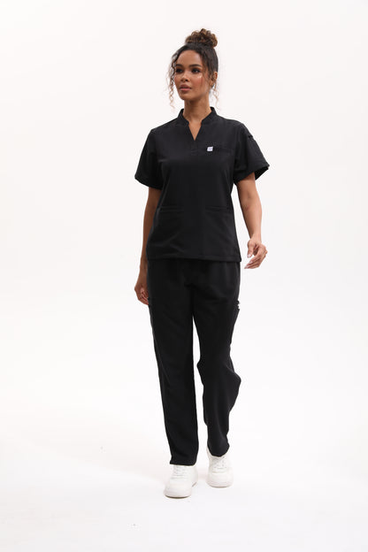Dawn Scrub Top - Onyx