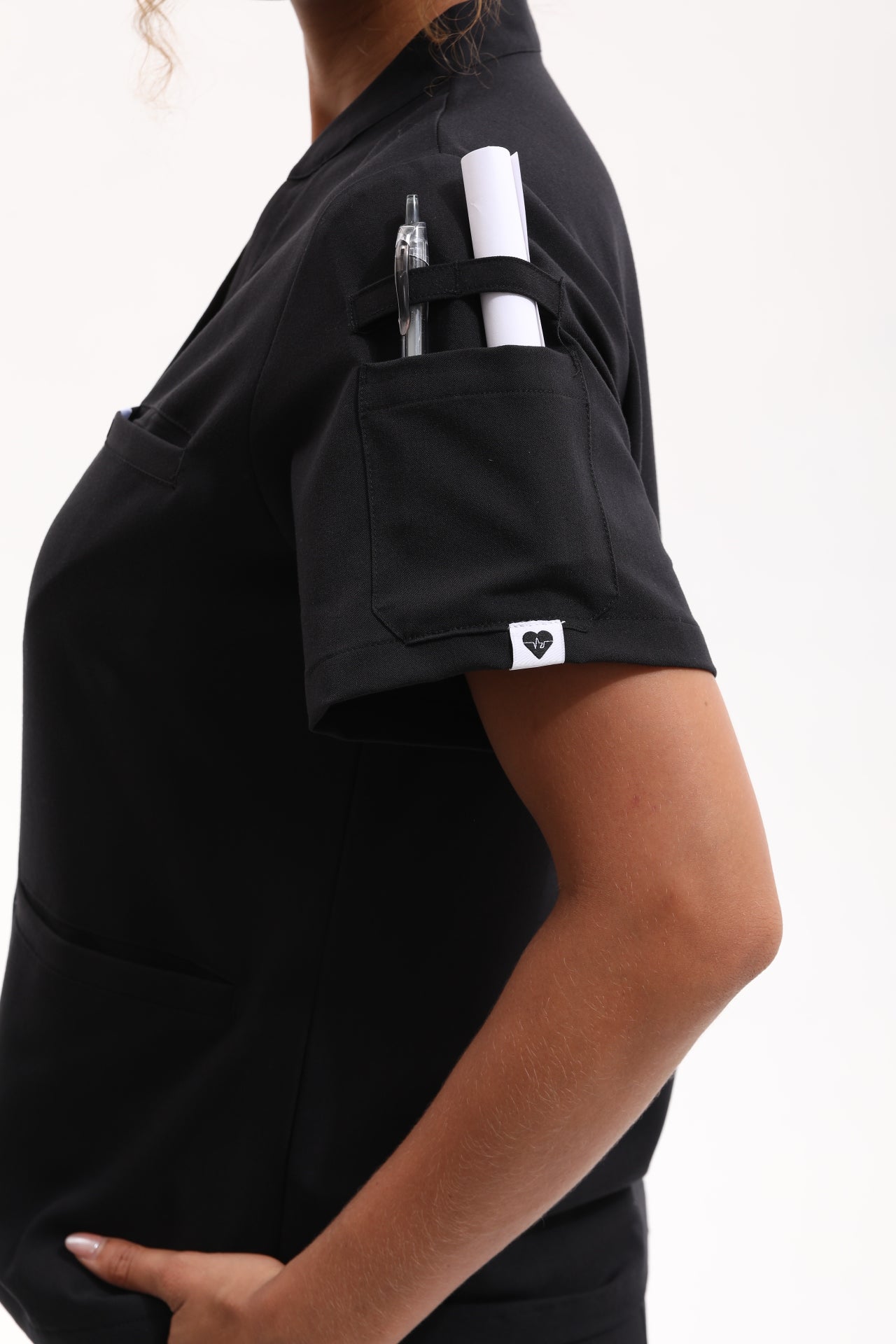 Dawn Scrub Top - Onyx