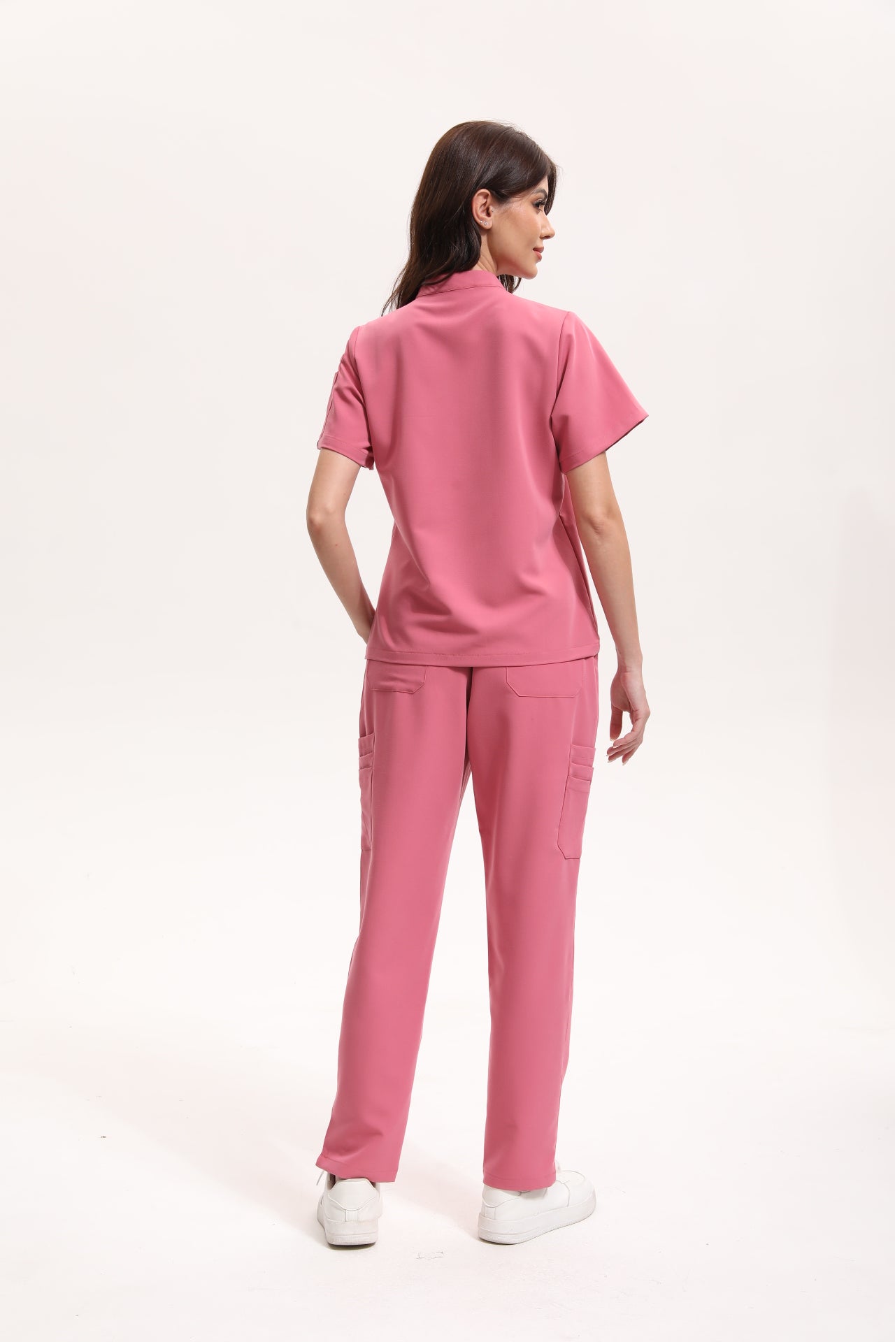 Dawn Scrub Top - Flamingo