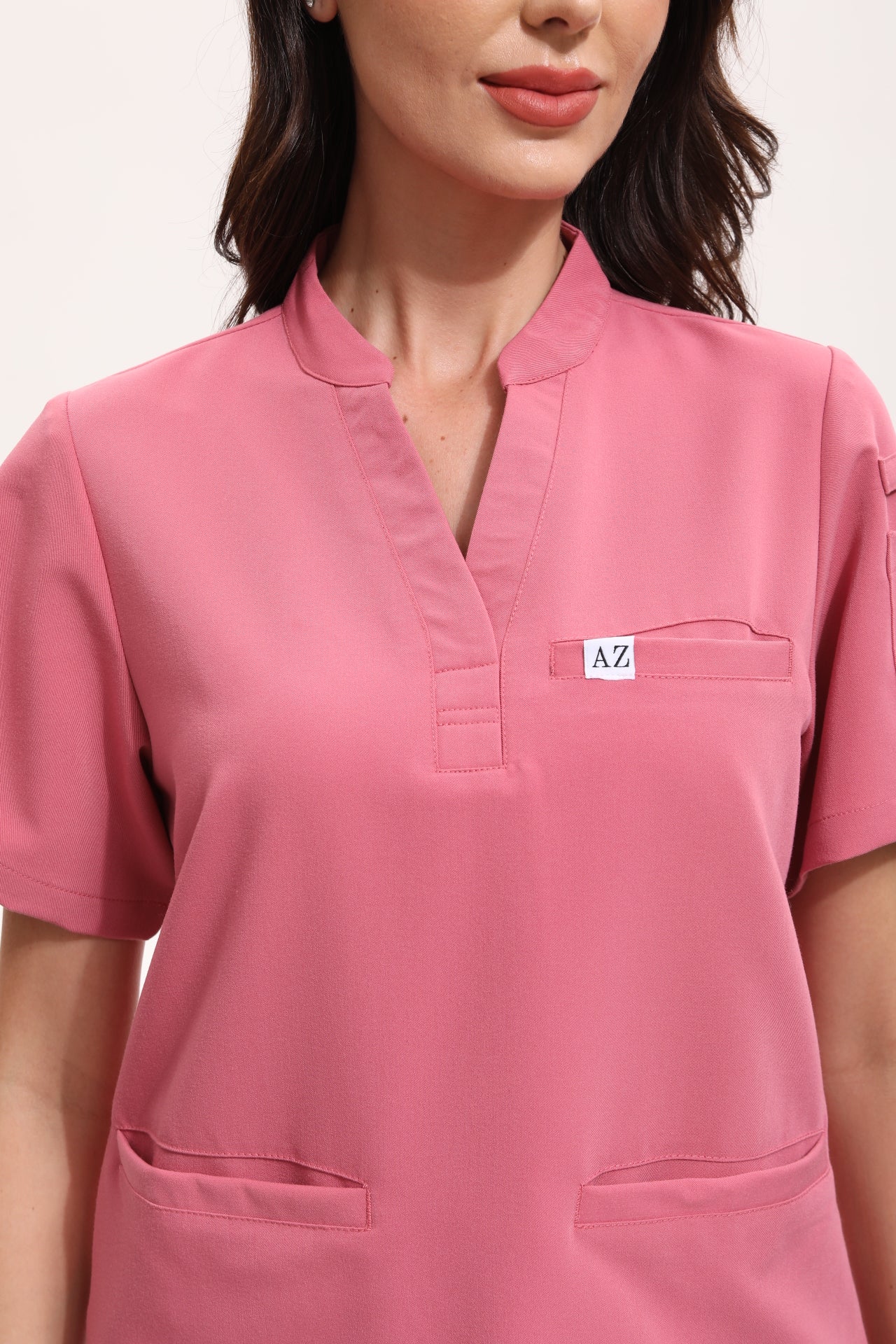Dawn Scrub Top - Flamingo