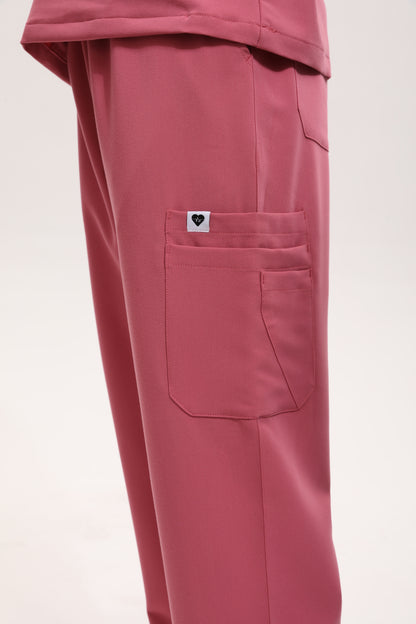 Dawn Scrub Pant - Flamingo