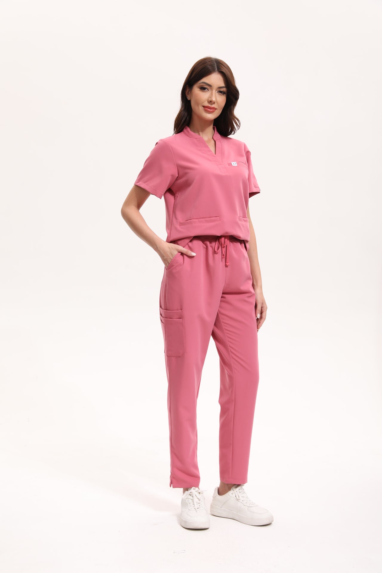 Dawn Scrub Pant - Flamingo